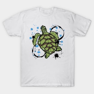 Sea turtle watercolor sketch 2 T-Shirt